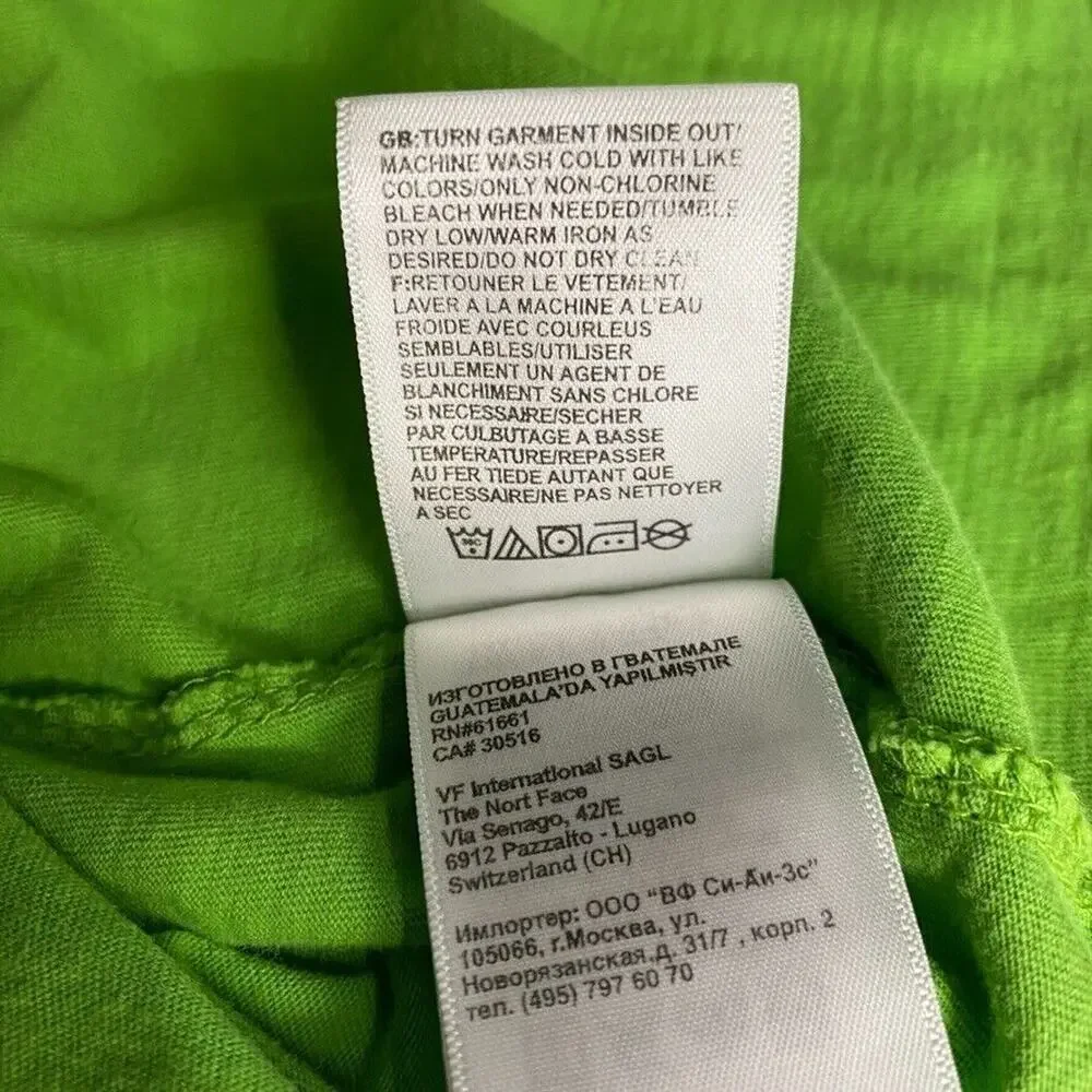 The North Face Shirt Womens Medium Green Tee Short Sleeve Graphic Hiking Outdoor - Picture 9 of 9